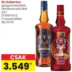 Spar St.Hubertus gyógynövénylikör, vérnarancsízű likőr ajánlat