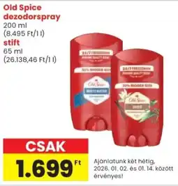 Spar Old Spice dezodorspray, stift ajánlat
