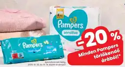 Spar Pampers törlőkendő árából ajánlat