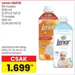 Spar Lenor öblítő ajánlat