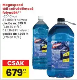 Spar Megaspeed téli szélvédőmosó folyadék ajánlat