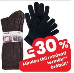 Spar Téli ruházati termék ajánlat