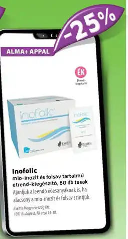 Alma Gyógyszertárak Inofolic tasak ajánlat
