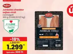 Spar Regnum Juhbeles cheddar sajtos virsli ajánlat