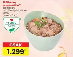 Spar Spar enjoy. lencsesaláta ajánlat