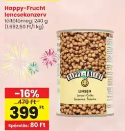 Spar Happy-Frucht lencsekonzerv ajánlat