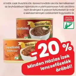 Spar Minden Házias ízek lencsefőzelék ajánlat