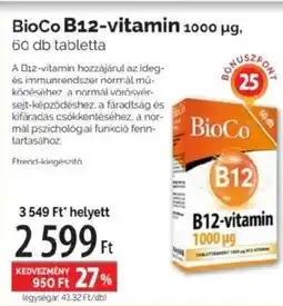 Pingvin Patika BioCo B12-vitamin ajánlat