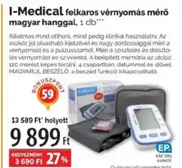 Pingvin Patika I-Medical felkaros vérnyomás mérő magyar ajánlat