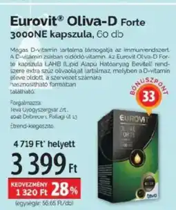 Pingvin Patika EurovitⓇ Oliva-D Forte ajánlat