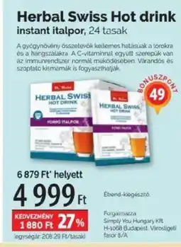 Pingvin Patika Herbal Swiss Hot drink ajánlat