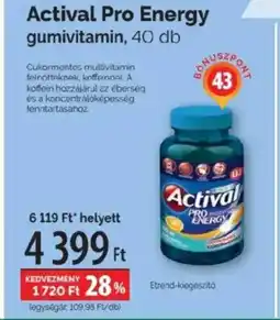 Pingvin Patika Actival Pro Energy gumivitamin ajánlat