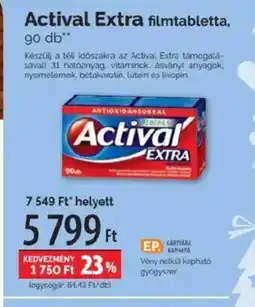 Pingvin Patika Actival Extra filmtabletta ajánlat