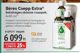 Pingvin Patika Béres Csepp ExtraⓇ belsőleges oldatos cseppek ajánlat