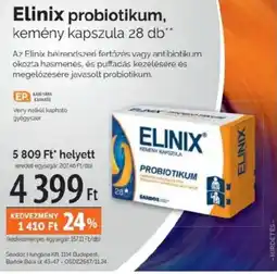 Pingvin Patika Elinix probiotikum, kemény kapszula ajánlat