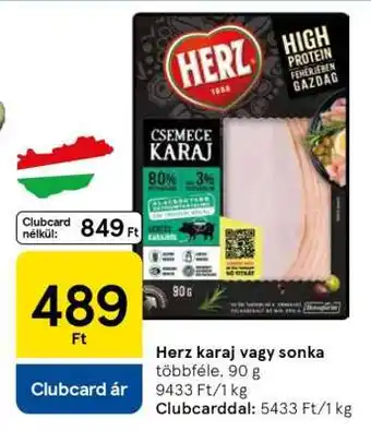 Tesco Herz karaj vagy sonka ajánlat