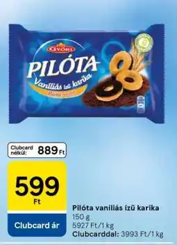 Tesco Pilóta vaníliás ízű karika ajánlat