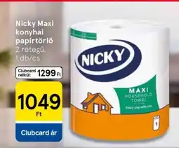 Tesco Nicky Maxi konyhai papírtörlő ajánlat