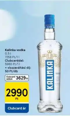 Tesco Kalinka vodka ajánlat