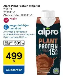 Tesco Alpro Plant Protein szójaital ajánlat