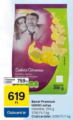Tesco Benei Premium töltött ostya ajánlat