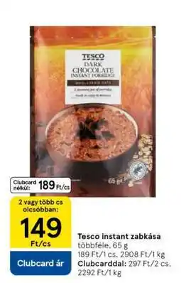 Tesco Tesco instant zabkása ajánlat