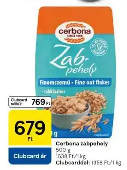 Tesco CERBONA ZABPEHELY ajánlat