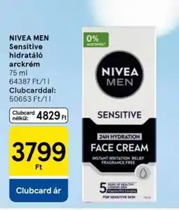 Tesco NIVEA MEN Sensitive hidratáló arckrém ajánlat