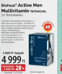 Pingvin Patika Bioheal® Active Men Multivitamin férfiaknak ajánlat