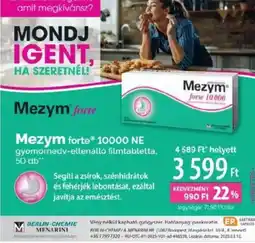 Pingvin Patika Mezym forte® gyomornedv-ellenálló filmtabletta ajánlat