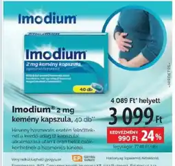 Pingvin Patika ImodiumⓇ kemény kapszula ajánlat