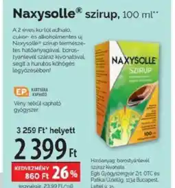 Pingvin Patika NaxysolleⓇ szirup ajánlat