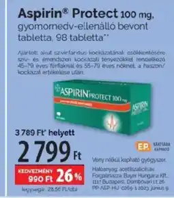Pingvin Patika Aspirin® Protect ajánlat