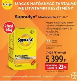 Pingvin Patika Supradyn filmtabletta ajánlat