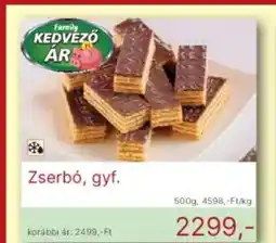 Family Frost Zserbó, gyf. ajánlat