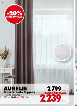 Diego Aurelie fényáteresztő függöny ajánlat