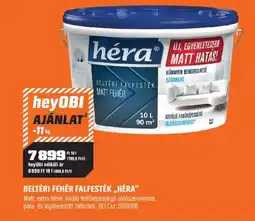 OBI Beltéri fehér falfesték,,héra" ajánlat