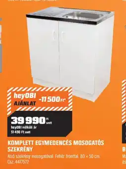 OBI Komplett egymedencés mosogatós szekrény ajánlat