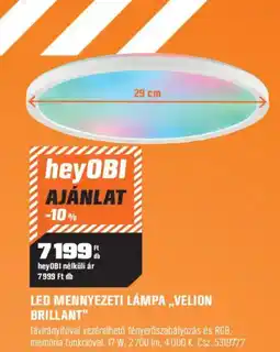 OBI Led mennyezeti lámpa,,velion brillant" ajánlat