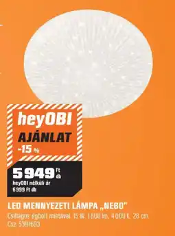 OBI Led mennyezeti lámpa,,nebo" ajánlat