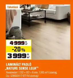 OBI Laminált padló ,,nature sense loja" ajánlat