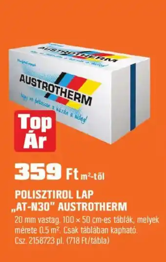 OBI Polisztirol lap ,,at-n30" austrotherm ajánlat