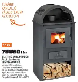 OBI Blist B10 eko szabadon álló légfűtéses ajánlat