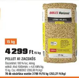 OBI Pellet A1 zacskós ajánlat
