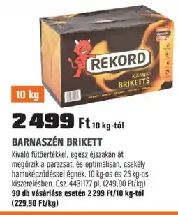 OBI Barnaszén brikett ajánlat