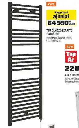 OBI Törölközőszárító radiátor ajánlat