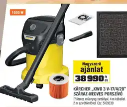 OBI KÄRCHER,,KWD 3 V-17/4/20" SZÁRAZ-NEDVES ajánlat