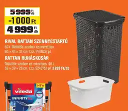 OBI Rival rattan szennyestartó ajánlat