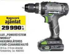 OBI Lux,,powersystem mobile" akkumulátoros ajánlat