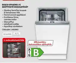 MediaMarkt BOSCH SPV4EMX17E BEÉPÍTHETŐ MOSOGATÓGÉP ajánlat